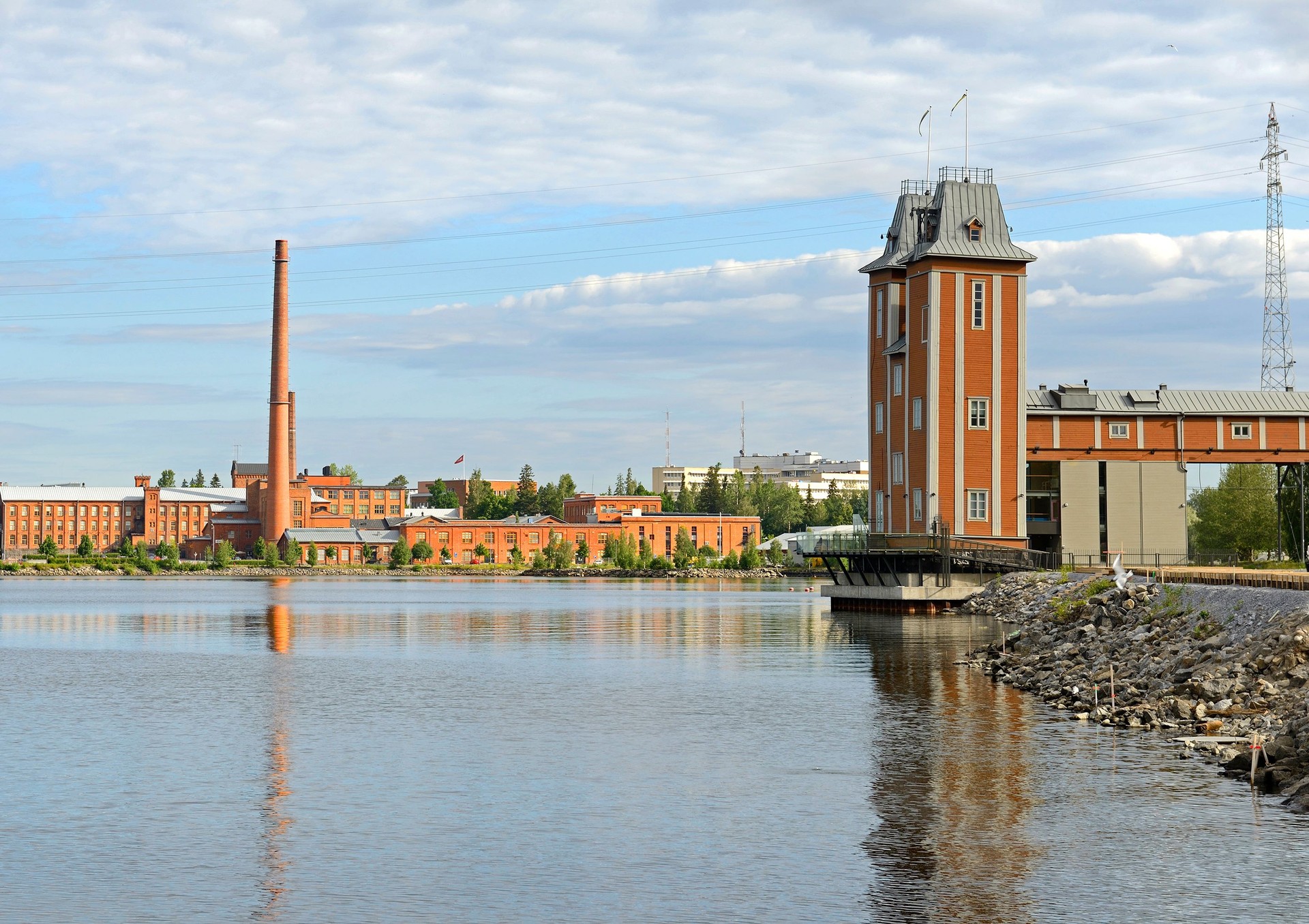 University of Vaasa, Finland. Part of university is housed in former cotton mill (1856)